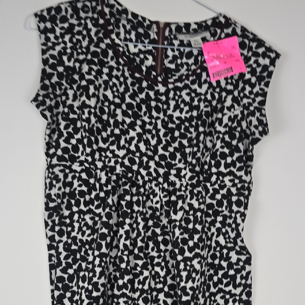 Maternity Black and White Floral Top